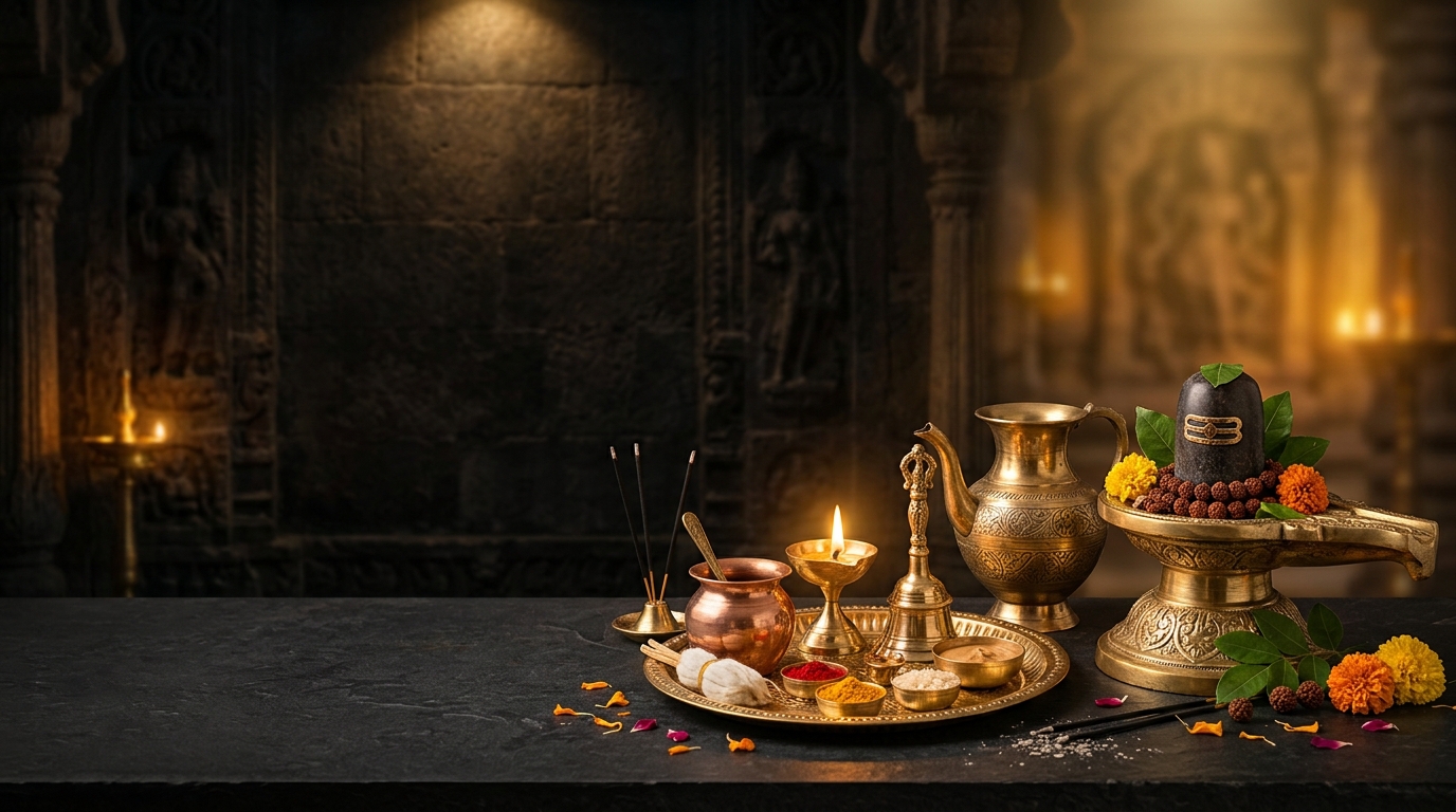 Ornate carved pillars inside a Hindu temple